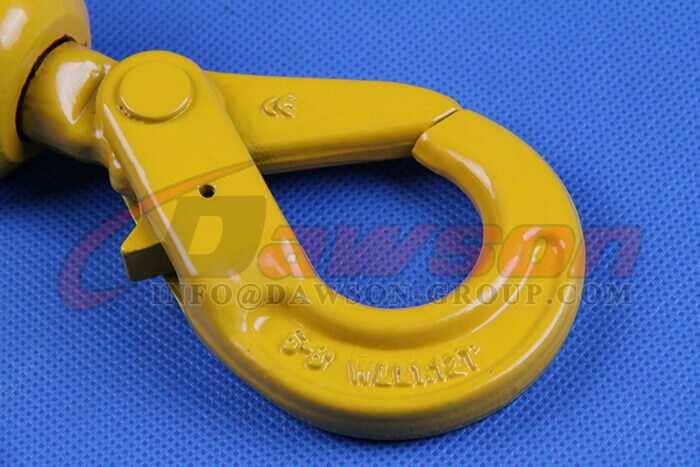 Gancho autoblocante giratorio con horquilla G80 de grado 80 para eslingas de elevaci&oacute;n - Dawson Group Ltd. - Proveedor de China