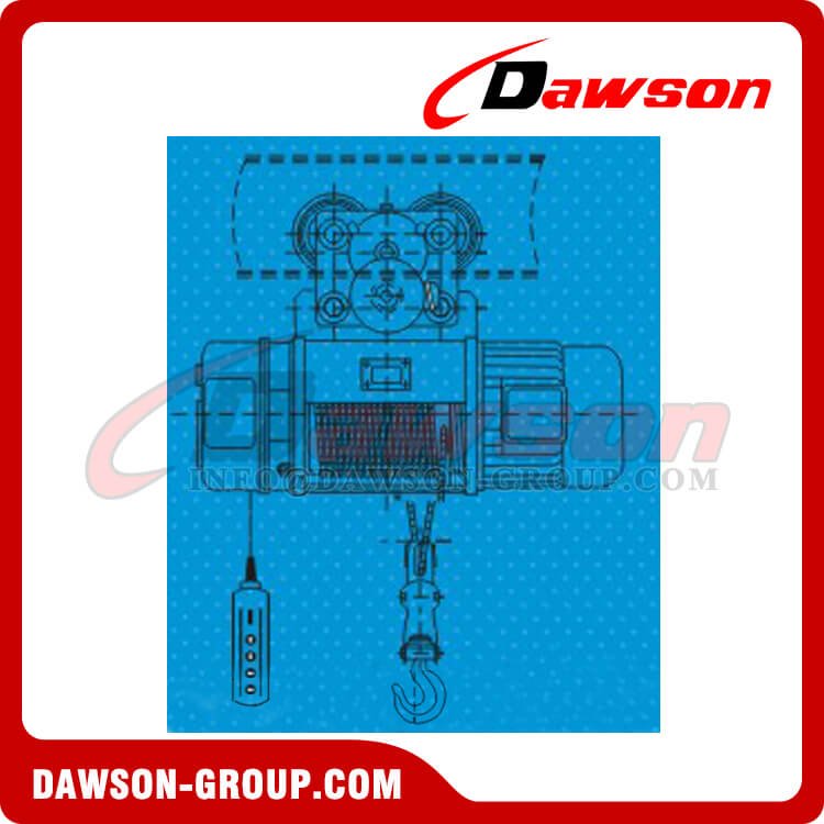DS-KMD DS-KCDワイヤーロープ電動ホイスト、建設ホイスト