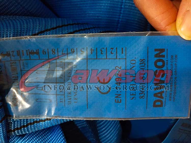 Eslingas de elevaci&oacute;n 8T, eslingas redondas de poli&eacute;ster - Dawson Group Ltd. - Fabricante, proveedor, f&aacute;brica de China
