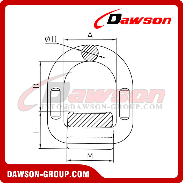 DS349 G80 Lifting Points, Forged D Ring - Dawson Group Ltd. - China Manufacturer Supplier, Factory Puntos de elevación DS349 G80, anillo en D forjado - Dawson Group Ltd. - Fabricante, proveedor y fábrica de China