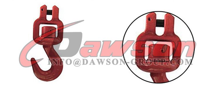 Gancho giratorio de horquilla de acero de aleaci&oacute;n forjado de grado 80 - Dawson Group Ltd. - Proveedor de China, F&aacute;brica