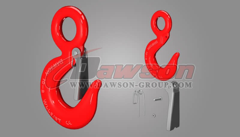Gancho para eslinga con ojo de grado 80 con pestillo para eslingas de cadena - Dawson Group Ltd. - Fabricante de China