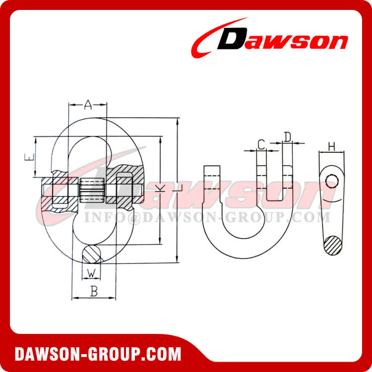 Enlace de conexi&oacute;n tipo DS076 G80 US - Dawson Group Ltd. - Fabricante, f&aacute;brica de China