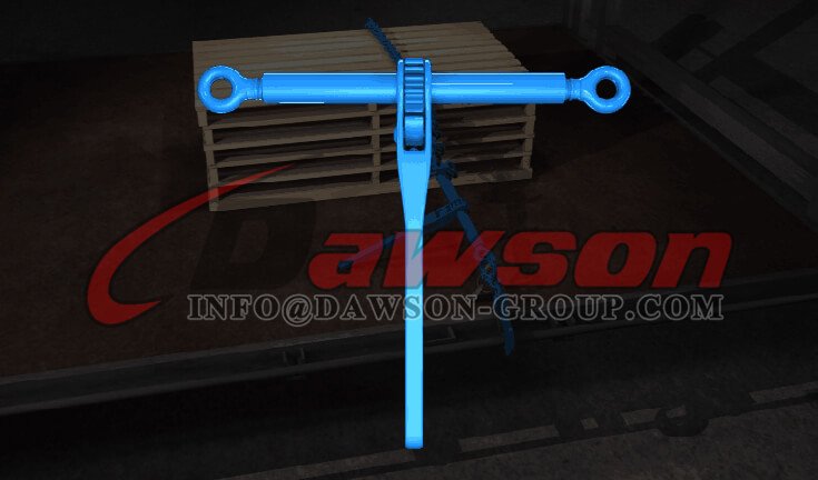 Aplicaci&oacute;n de aglutinante de carga con trinquete forjado de grado 100 sin ganchos para amarre - Dawson Group Ltd. - Fabricante de China