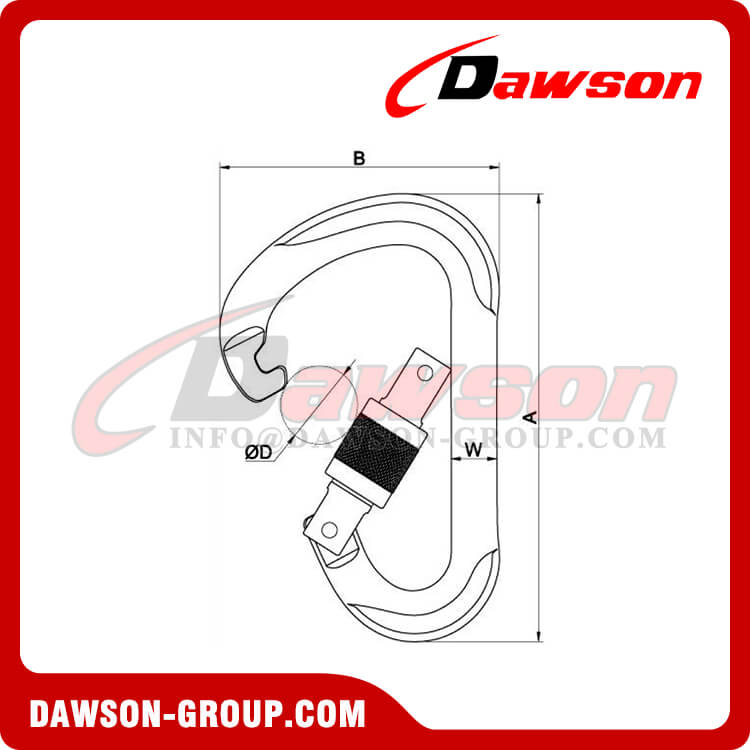 DS7105B Mosquetones de aluminio 7075
