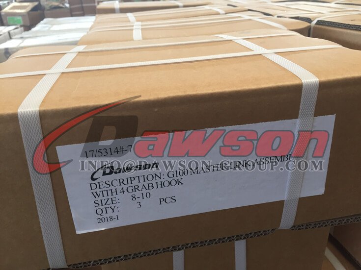 Pacote de conjunto de elo mestre G100 com 4 ganchos - Dawson Group Ltd. - Fornecedor chin&ecirc;s