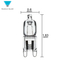 Q10//G4/Cl/12V, 10 Watt, T3 Jc Type, 12 Volt, Clear, G4 Bi-Pin Base, Halogen Light Bulb