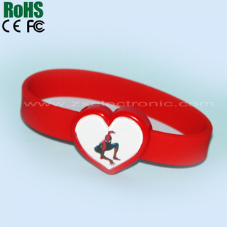 colorful flash silicone bracelet