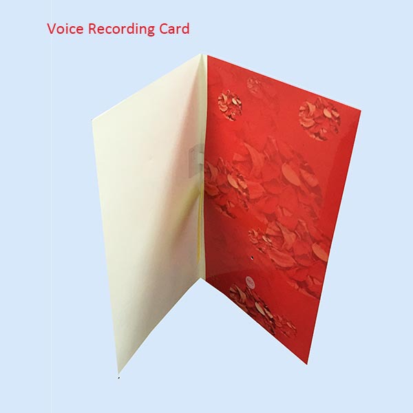 Promotional voice recording greeting card