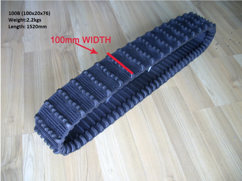 Small Rubber Track(100x20x76)