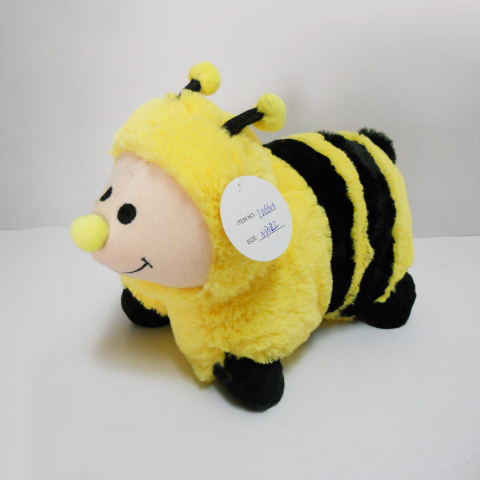 Cute Stuffed Plush Animal Baby Bee Pillow 