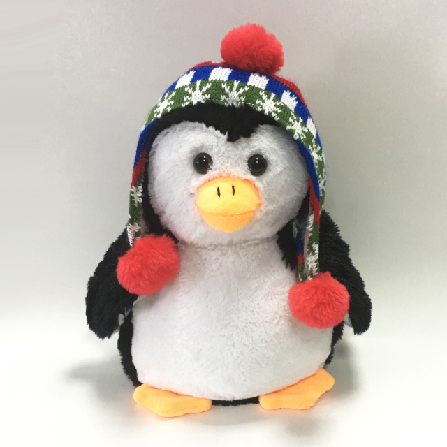New Hot Wholesales Factory Direct Business Plush Penguin With Hat 
