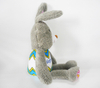 Fluffy Grey Easter Rabbit Decorative Plush Toy with Long Ear