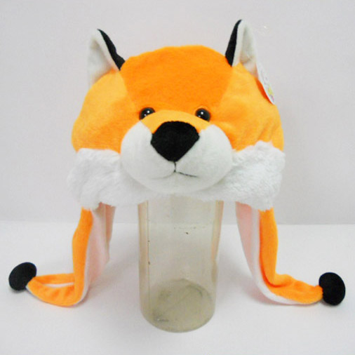 Soft Plush Toy Fox Winter Hat for Kids