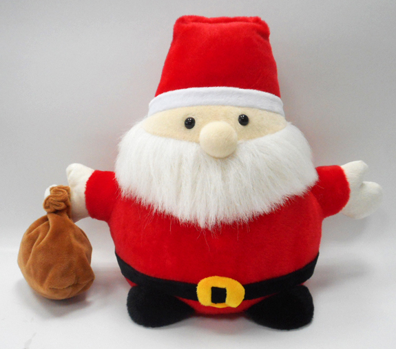 Soft Santa Claus Characters for Christmas Plush Toys with Purse