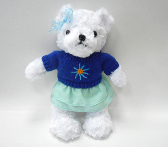 Modern Design White Stuffed Teddy Bear Lovely Plush Girl Teddy Bears with Skirt