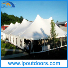 40 英尺 X 60 英尺白色 PVC 纯墙和窗户钉和杆帐篷 