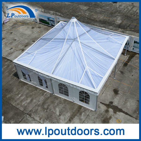 10X10米透明屋顶天棚式塔亭帐篷适合婚礼活动