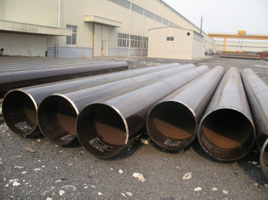 Large Diameter LSAW Carbon Steel Pipe Conveying Fluid Petroleum Gas Oil