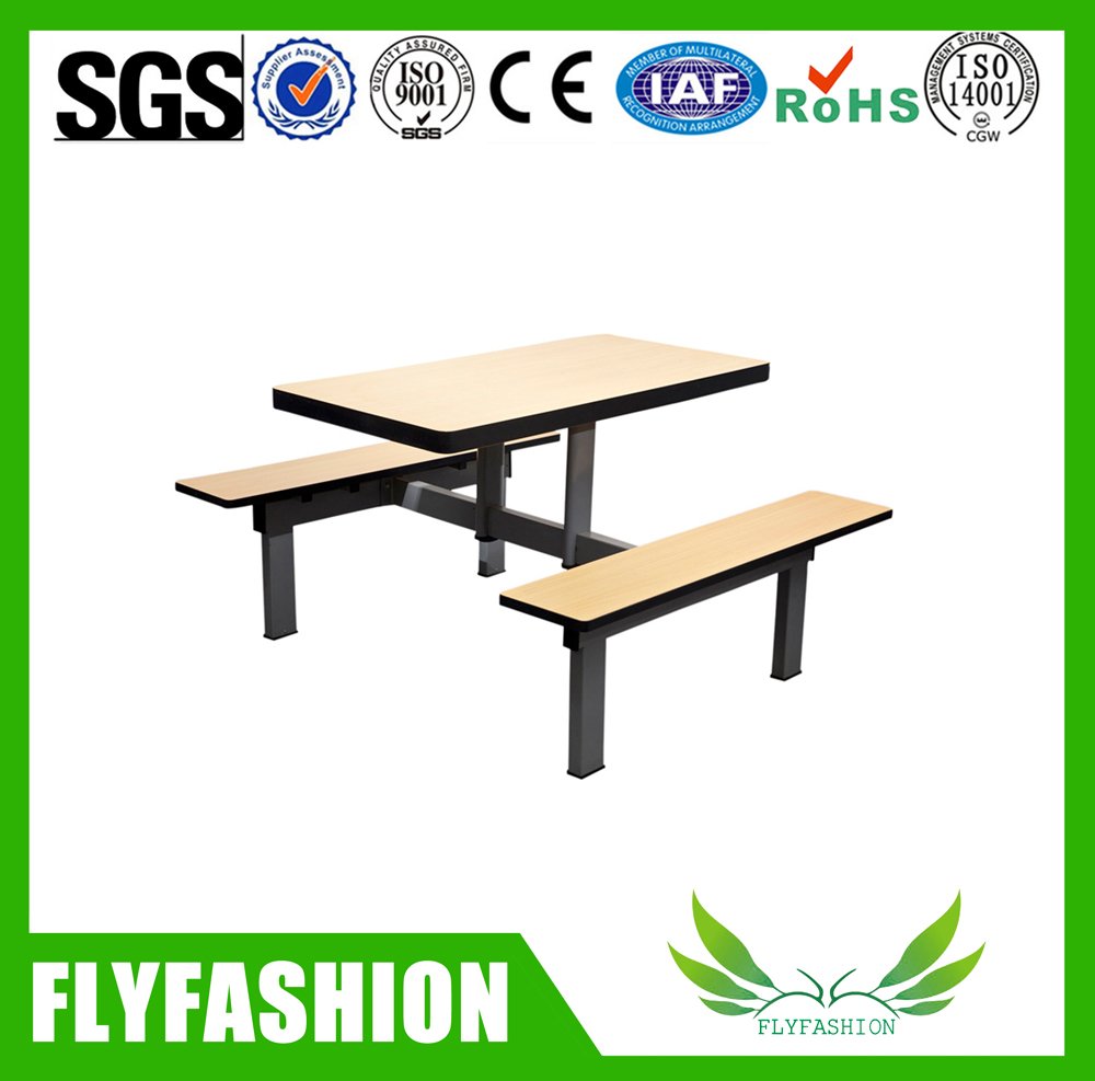 Wooden Simple Design Canteen Tables and Chairs (DT-10)