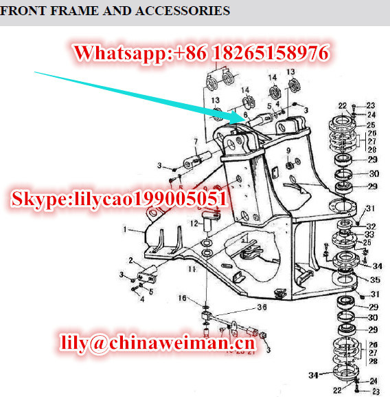 Sdlg LG953 LG956 LG958 Wheel Loader Parts Pin Lgb301-95*133*250g-40cr 4043000017