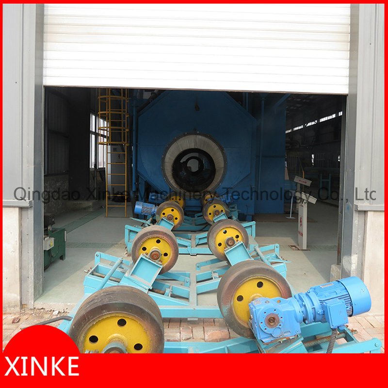 Big Steel Pipe Outwall Abrasive Blast Cleaning Machine