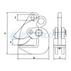 Horizontal Lifting Clamp, Item Code: 101###,102### (Capacity: 800-10000 kg)