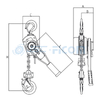 Ratchet Lever Hoist Model: LK (Capcity: 800-9000kg)