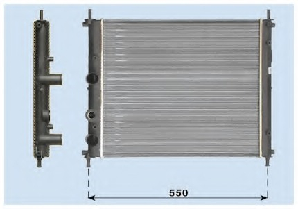 Radiator for FIAT