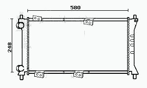 Radiator for FIAT