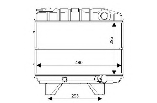 Radiator for PEUGEOT