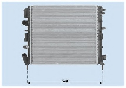 Radiator for RENAULT