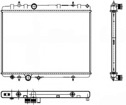 Radiator for PEUGEOT