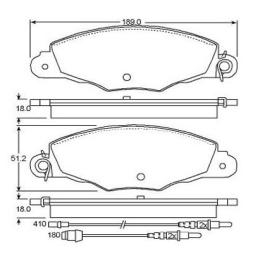 Brake pad for CITROEN