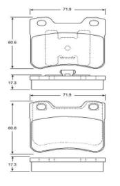 Brake pad for CITROEN