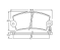 Brake pad for RENAULT