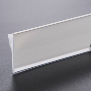 Plastic White Retail Shelf Sign Holders DS024