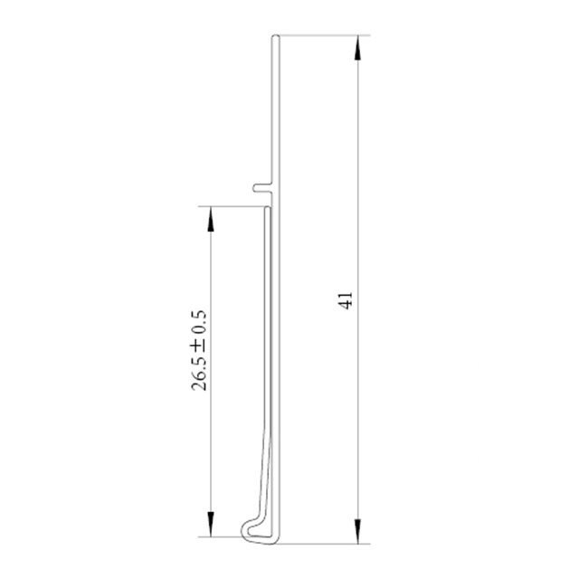 Clear Hanging Shelf Price Holder DS034