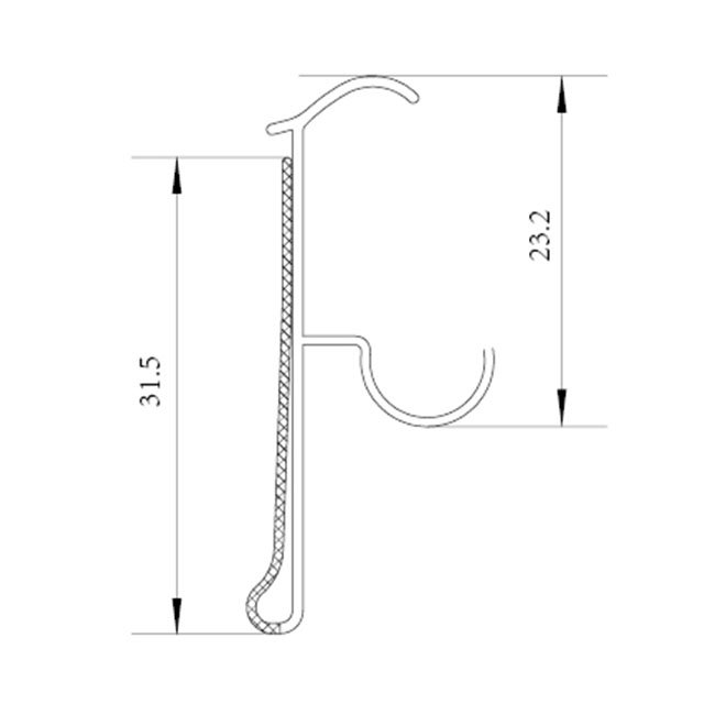  Double Wire Shelf Label Holder DSD005