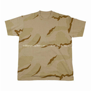 1308-1 Combed Cotton Deset Camouflage T-Shirts