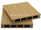 2017 Decking imperm&eacute;able &agrave; l'eau ext&eacute;rieur de vente chaud WPC parquetant le Decking creux