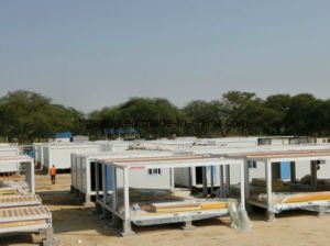 Chambre modulaire minuscule normale pr&eacute;fabriqu&eacute;e de conteneur de b&acirc;ti en acier