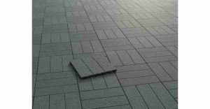 Decking en bois de compos&eacute; de HDPE de tuiles de WPC DIY/installation facile ext&eacute;rieure