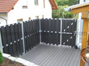 Couloir d'utilisation de l'installation WPC/fronti&egrave;re de s&eacute;curit&eacute; ext&eacute;rieurs rapides recyclables de v&eacute;randa