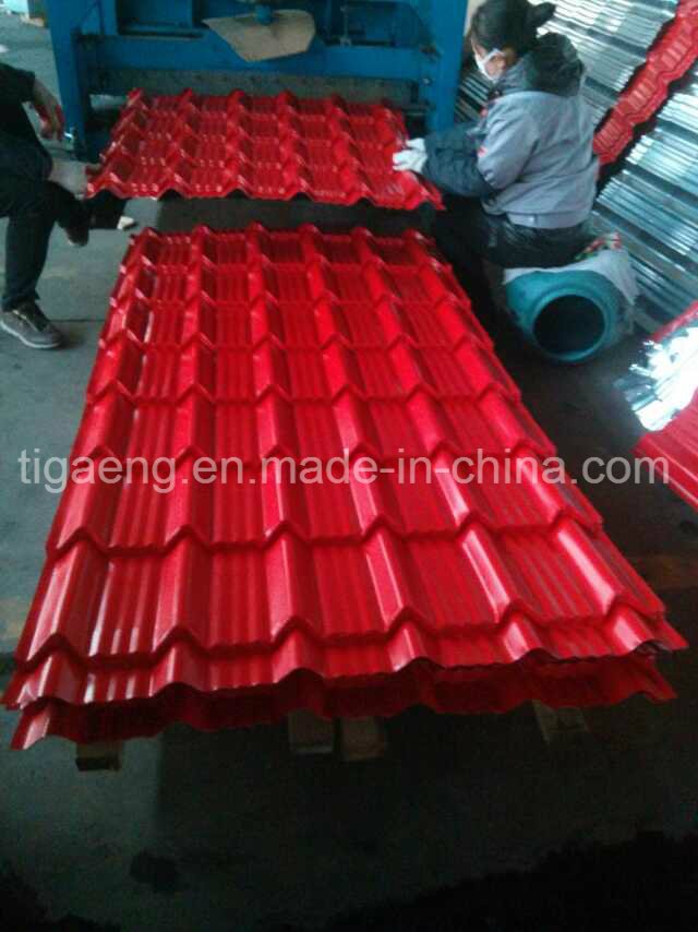 PPGI Waved Steel Sheet/Color-Coated Roof Step Tile for Africa
