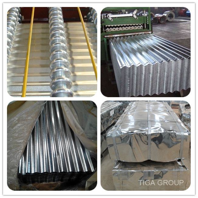 Galvanized Wave Roof Tile/Zinc Coated Corrugated Steel Metal Roofing