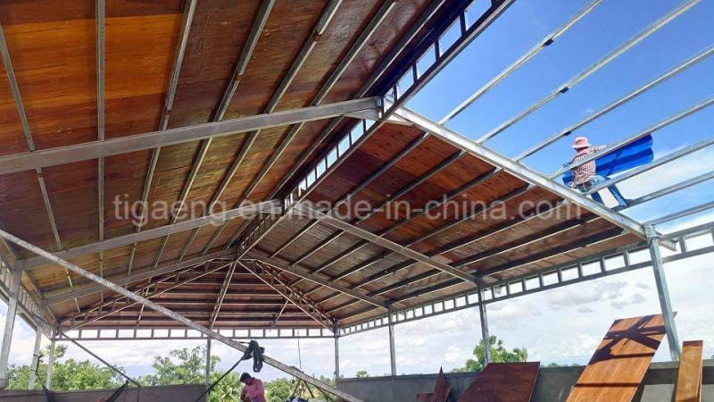 Low Cost Heavy Steel Structure Supermarket/Large Temporary Office for Egypt