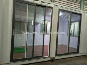 EPS, casa del envase de la casa prefabricada los 20FT los 40FT del panel de emparedado de Rockwool