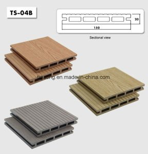 WPC fuera de compuesto pl&aacute;stico del suelo/respetuoso del medio ambiente de madera adornan el suelo de Decking/DIY WPC