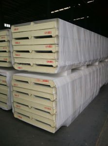 Los paneles de emparedado de las lanas de PU/EPS/Mineral para la azotea/la pared/el sitio limpio